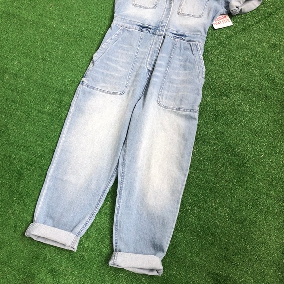 Celebrity Pink Pants & Jumpsuits Celebrity Pink Denim Cross Town Jumpsuit Poshmark